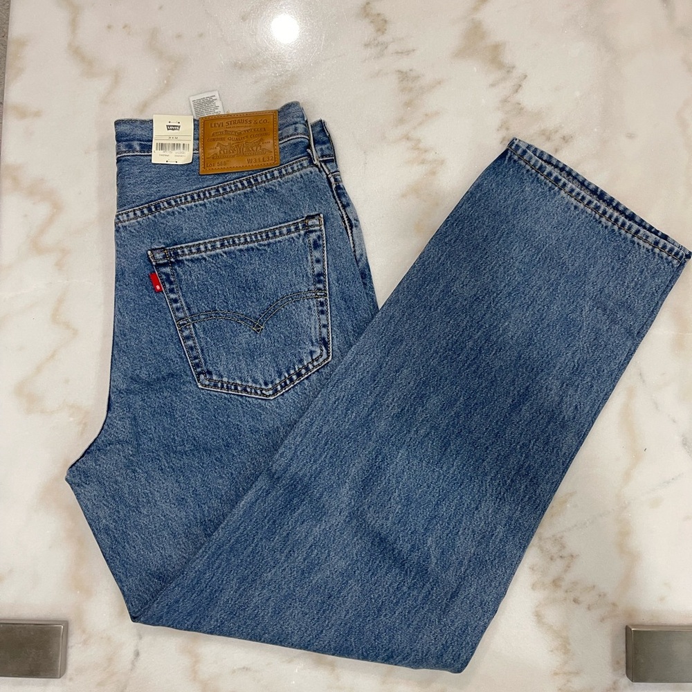 Levi's 568 Straight Blue Jeans